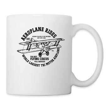 T-shirt cadeau avion pilote - Mug blanc - blanc - Droite