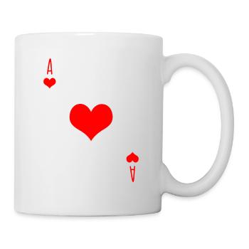 As du coeur - Mug blanc - blanc - Droite