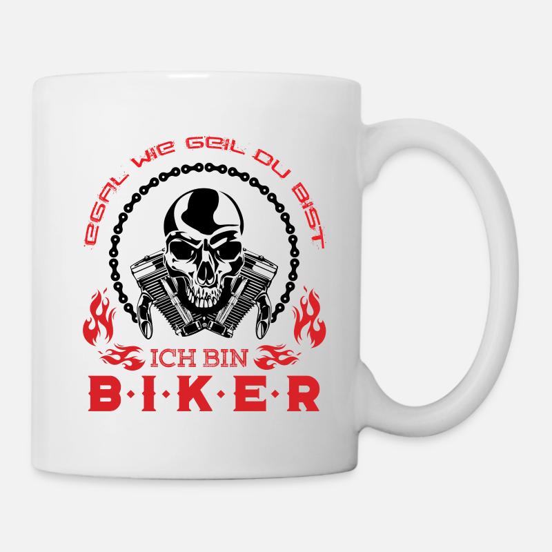 Motorradfahrer Spruch - Tasse - Weiß