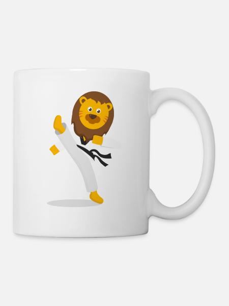 Lion Martial Arts Karate Kickboxing - Mug - white