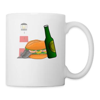 Norddeutsches 2-Gänge-Menü - Tasse - Weiß - Rechts