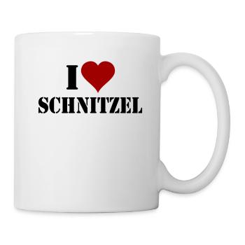 I love schnitzel - Mug - white - Right