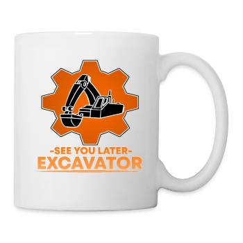Bagger bagger drôle renard cadeau - Mug blanc - blanc - Droite