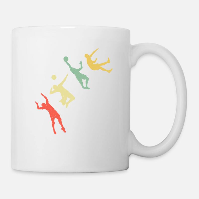 Retro Volleyball - Tasse - Weiß