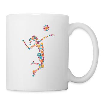 Volleyball Design for girls and women - Mug - white - Right