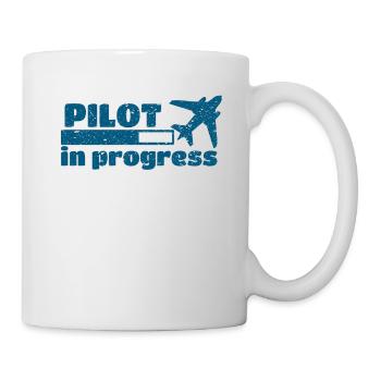 Pilote en cours dit pilote - Mug blanc - blanc - Droite