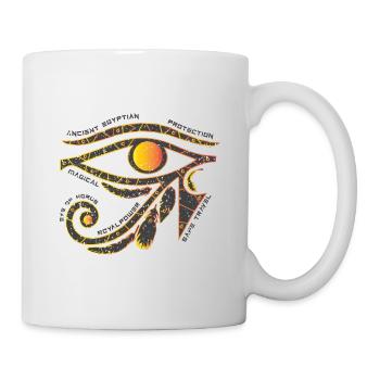 Eye of Horus Ägypten Pharao Nil Magisch Auge - Tasse - Weiß - Rechts