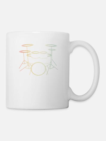 Drums Musician Drummer Gift Idea - Mug - white