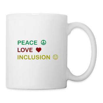 Großartig für alle Gelegenheiten Inklusion Tee Peace - Tasse - Weiß - Rechts