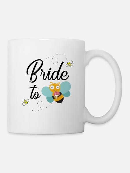 Braut Imkerin Bride to Bee Biene Geschenk - Tasse - Weiß