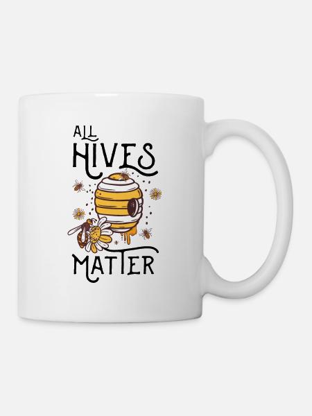 Bienenstock Biene Imker Spruch - Tasse - Weiß