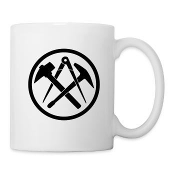 Couvreurs Signes artisanaux signes de corporation - Mug blanc - blanc - Droite