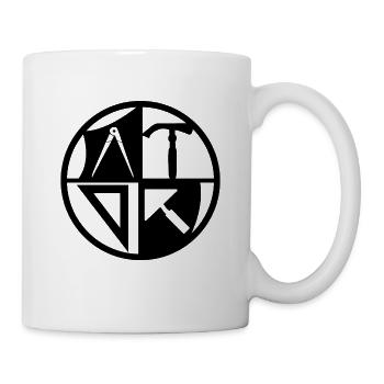Maurer Handwerkszeichen - Tasse - Weiß - Rechts