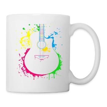 Gitarre Musiker Geschenkidee für Gitarristen - Tasse - Weiß - Rechts