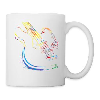 Gitarre Musiker Geschenkidee für Gitarristen - Tasse - Weiß - Rechts