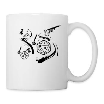 Dés combat cadeau amusant - Mug blanc - blanc - Droite