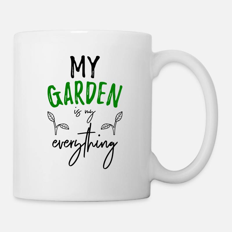 Garten Gartenarbeit Natur Geschenk Spruch Garten - Tasse - Weiß
