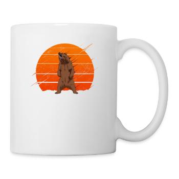 Grizzly bear nature cadeau ours brun - Mug blanc - blanc - Droite