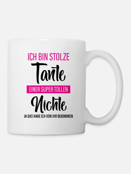 Stolze Tante - Nichte - Tasse - Weiß