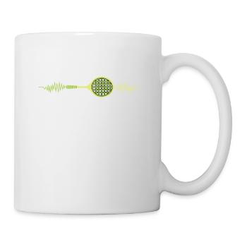 Awesome & Trendy Tshirt Designs Tennis racket - Mug - white - Right