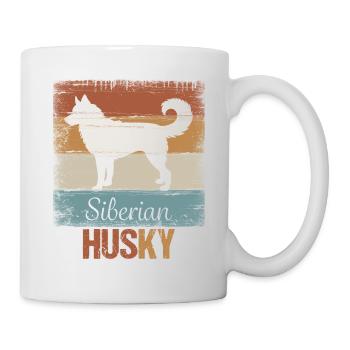 Siberian Husky Schlittenhund - Mug blanc - blanc - Droite