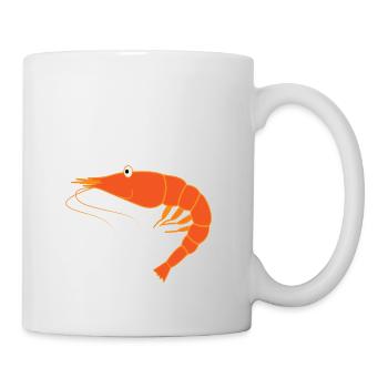 Bestes Geschenk für Person, die Meeresfrüchte, Garnelen liebt - Tasse - Weiß - Rechts