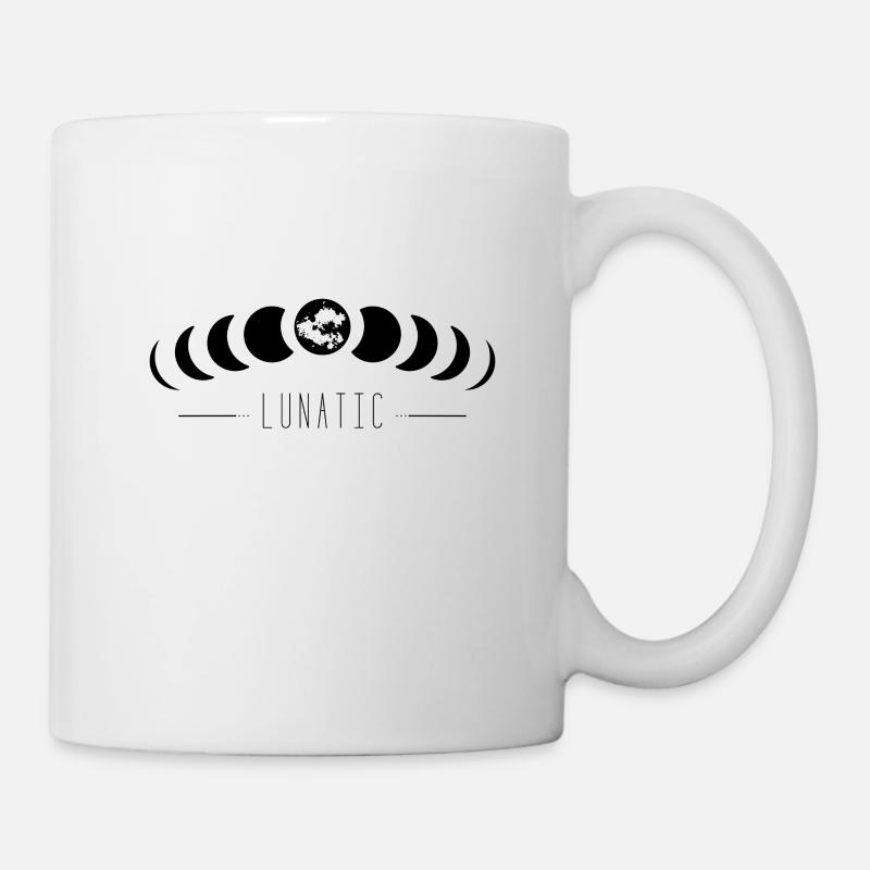 Lunatic - Mond Moon Design Shirt - Mug - white