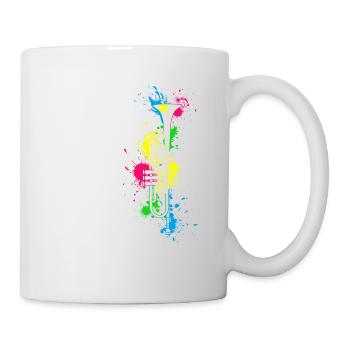 Trompete Musiker Jazz Trompeter Geschenk - Tasse - Weiß - Rechts