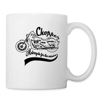 Motorradfahrer - Tasse - Weiß - Rechts