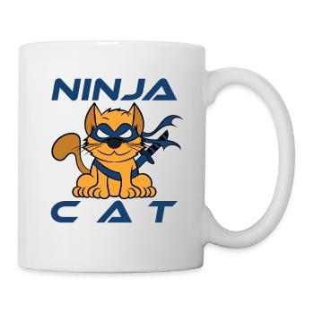 "Ninja Cat Warrior" ninjainspired tee made for - Mug - white - Right