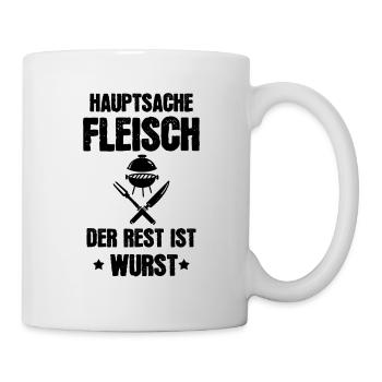 Lustiger Grillspruch Geschenkidee - Tasse - Weiß - Rechts