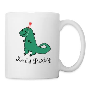 Party Dino T-Rex - Mug - white - Right
