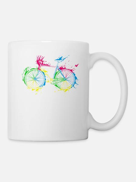 Fahrrad Radfahrer Geschenk - Tasse - Weiß