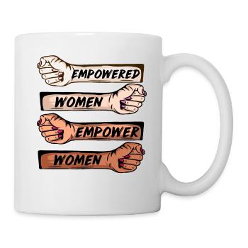 Égalité des droits Femmes Emancipation Shirt Forte - Mug blanc - blanc - Droite