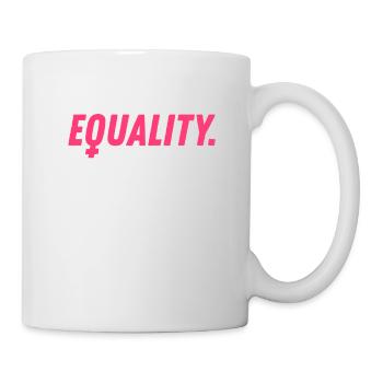 Droits égaux Femmes Shirt Féminisme Pouvoir - Mug blanc - blanc - Droite