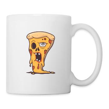 Zombie Pizza - Tasse - Weiß - Rechts