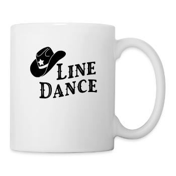 Line Dance Country Cowboyhut - Tasse - Weiß - Rechts