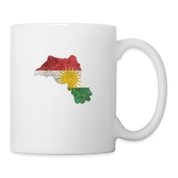 Kurdistan gift Kurds flag - Mug - white - Right