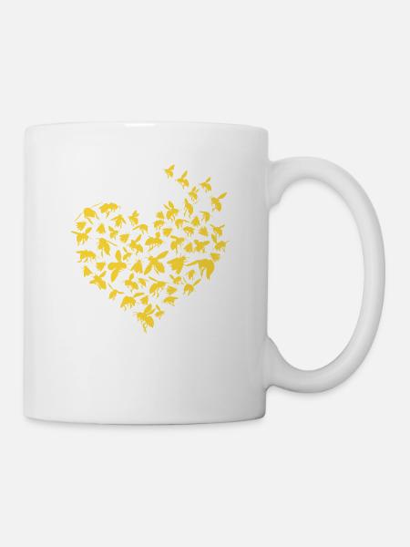 Abeille apiculteur cadeau motif miel - Mug blanc - blanc