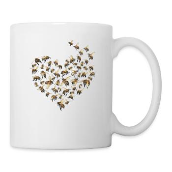 Abeille apiculteur cadeau motif miel - Mug blanc - blanc - Droite
