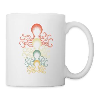 Octopus Kraken Sea Monster Cthulhu Diver Gift - Mug - white - Right