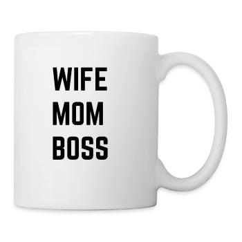 Frau Mutter Chef - Tasse - Weiß - Rechts
