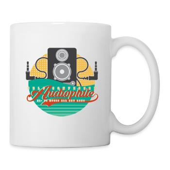 Vintage haut de gamme audiophile référence Hifi Freak - Mug blanc - blanc - Droite