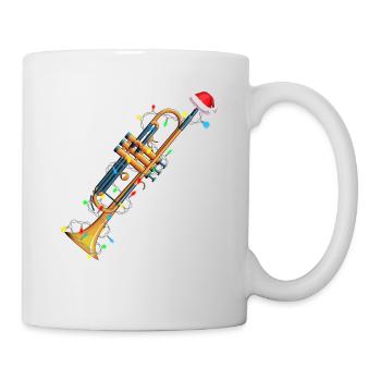 Christmas Trumpet Xmas Musician Gift Idea - Mug - white - Right