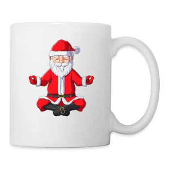 Christmas Yoga Xmas Meditation Gift Idea - Mug - white - Right