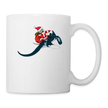 Christmas Manta Ray Xmas Diving Gift Idea - Mug - white - Right