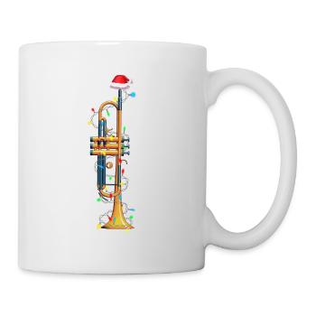 Christmas Trumpet Xmas Musician Gift Idea - Mug - white - Right