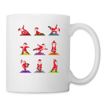Christmas Yoga Xmas Meditation Gift Idea - Mug - white - Right