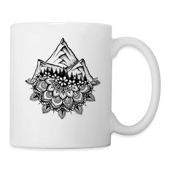 Mandala and Mountains - Mug - white - Right