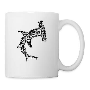 Divers dive shark - Mug - white - Right